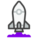 Rakete Symbol Suchmaschinenoptimierung (SEO) Symbol